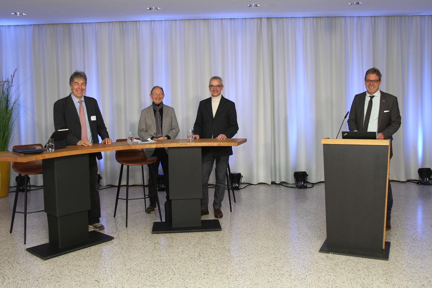 v.l.n.r. Michael Kanert, Michael Phieler, Dr. Bernhard Joachim Scholz, André Resner